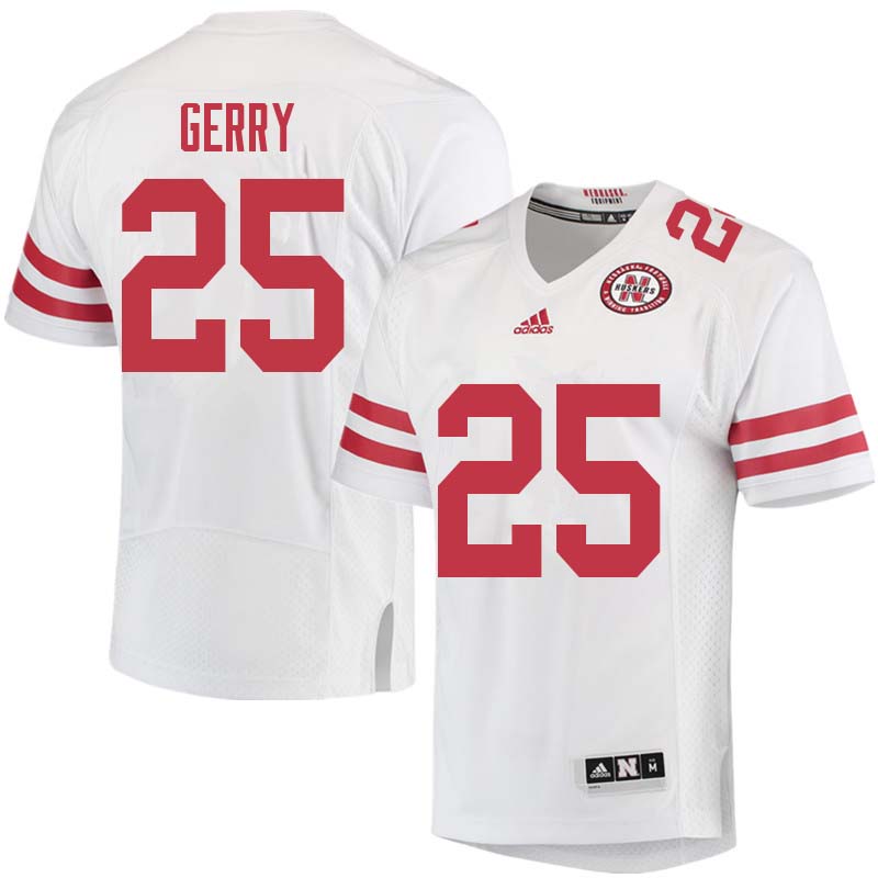 Men #25 Nathan Gerry Nebraska Cornhuskers College Football Jerseys Sale-White